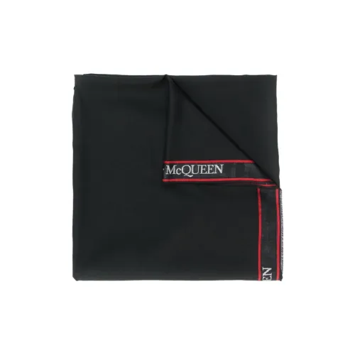 Alexander McQueen Шерсть Шелковые Шарфы Мужской Черный