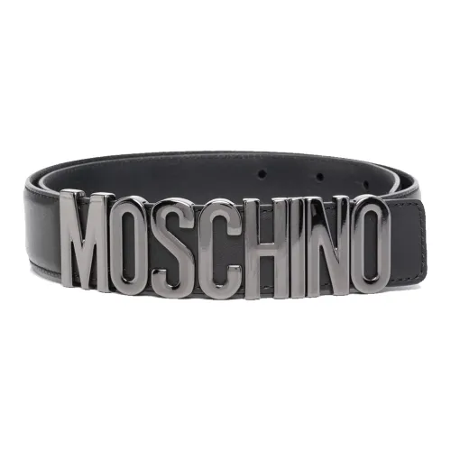 MOSCHINO Кожаные ремни Мужской Черный