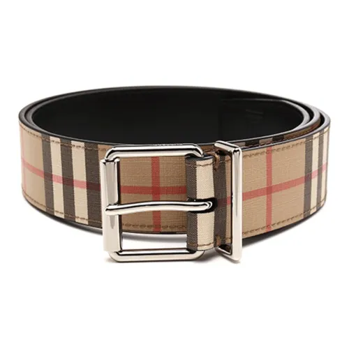 Burberry Кожаные ремни Мужской Бежевый Ширина 3,5 см