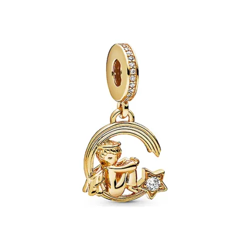 Pandora Покрытие 18K золото, основа стерлинговое серебро 925 пробы, ювелирные аксессуары, золотой, унисекс