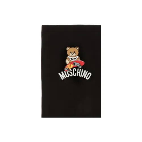 MOSCHINO Cotton Knit Шарфы Черный Унисекс