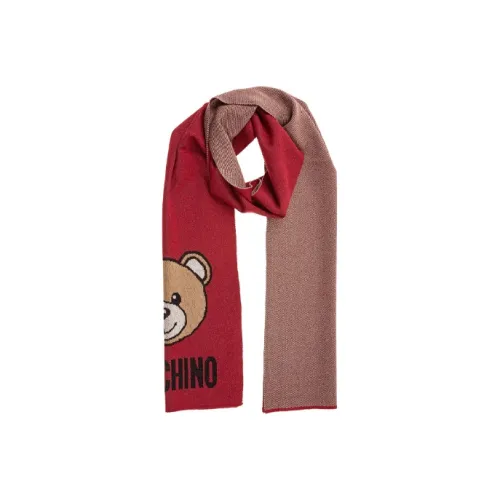MOSCHINO Вискоза Вязаные шарфы Красный Женские