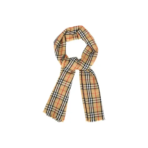 Burberry Шарфы из шерсти Wool Knit, желтого цвета, унисекс
