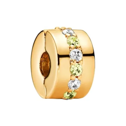 Pandora Покрытие 18K Золото, Кубический Цирконий, Ювелирные аксессуары, Желтый, Женские