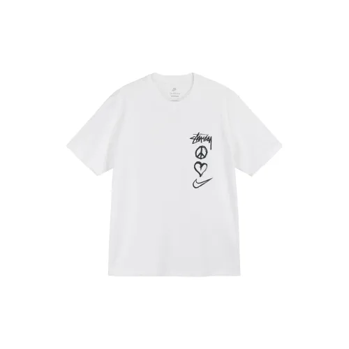 Nike Stussy SS22 Белый Унисекс T-рубашки