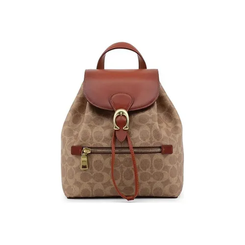 COACH Evie Коровья кожа Рюкзак Маленький Женский Хаки