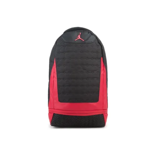 Jordan Полиэстер Баскетбольная Сумка Рюкзак Унисекс Темно-Красный Черный Красный