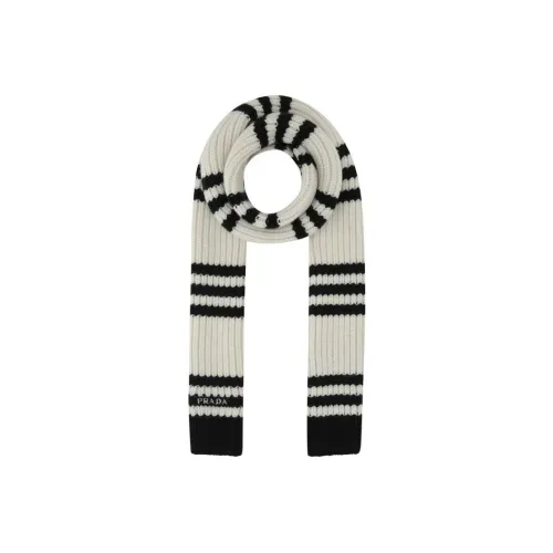 PRADA Кашемир Вязаные шарфы Многоцветный Унисекс