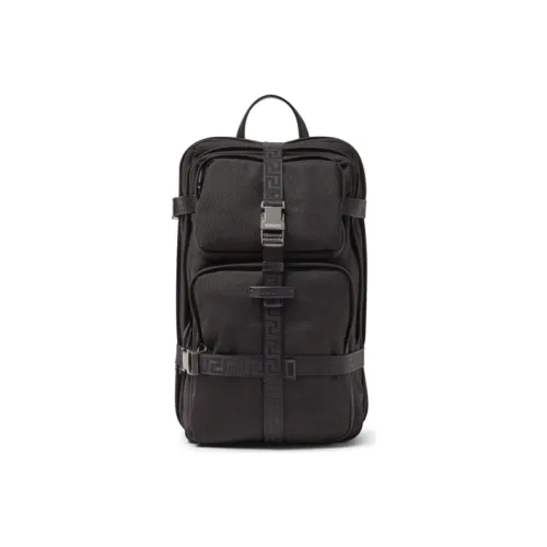 VERSACE Полиамид Рюкзак Мужской Черный