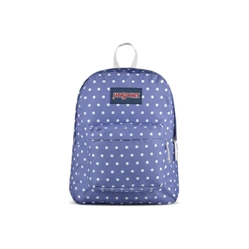 JanSport Полиэстер Рюкзак Стандартный Унисекс Фиолетовый Гороховый Узор