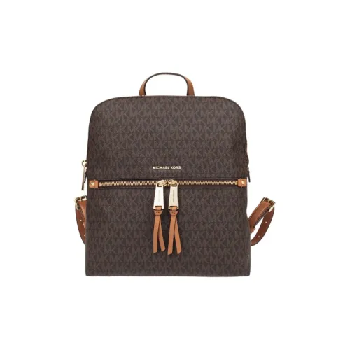 MICHAEL KORS MICHAEL KORS Luggage Collection PVC Поливинилхлорид Рюкзак Средний Женские Коричневый