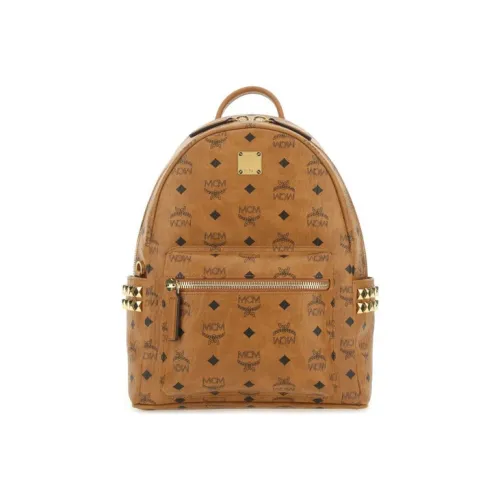 MCM Покрытый холст Рюкзак Женские Коричневый