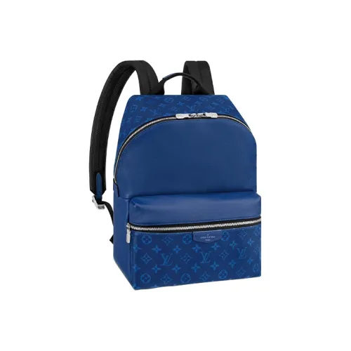 LOUIS VUITTON Discovery Коровья кожа Рюкзак Большой Мужской Синий