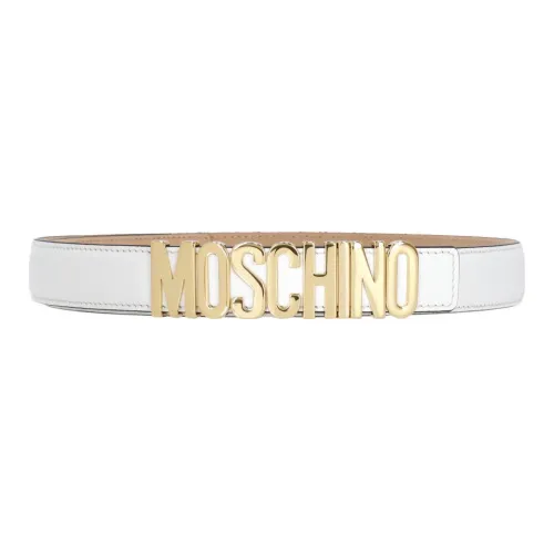 MOSCHINO Кожаные ремни Белый Женские