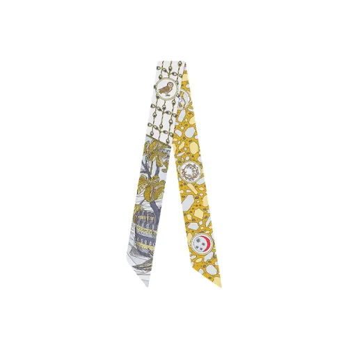 HERMES Шелковые шарфы Женские Золото