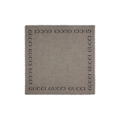 GUCCI Шерсть Шали Многоцветная Клетка Унисекс