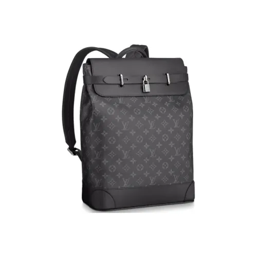 LOUIS VUITTON Steamer Canvas Маленькая Коробка Рюкзак Стандартный Мужской Темно-Серый