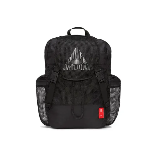 Nike Полиэстер Рюкзак Стандартный Унисекс Черный Перечно-Красный