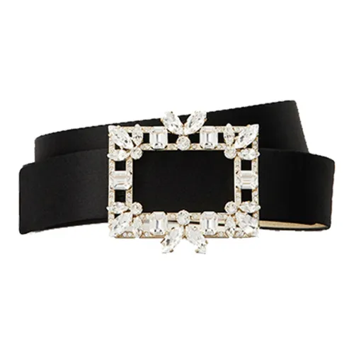 Roger Vivier Кожаные ремни Женские Черный 3 см