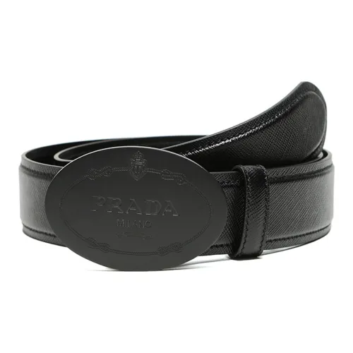 PRADA Кожаные ремни Мужской Черный