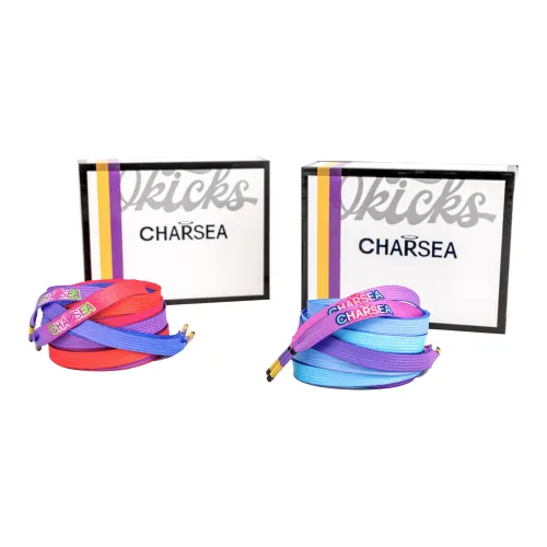 CHARSEA Шнурки Унисекс Синий Фиолетовый Красный Синий