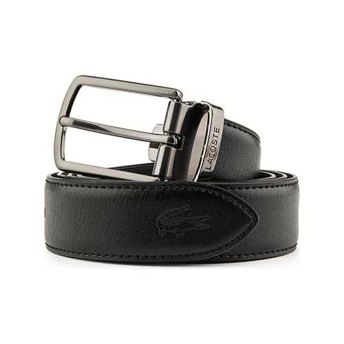 Кожаные ремни LACOSTE Collaboration, черные, мужские