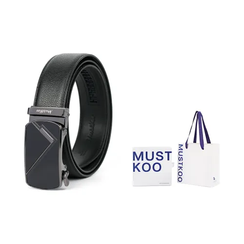 MUSTKOO Ремни из натуральной коровьей кожи мужские ширина 3,5 см