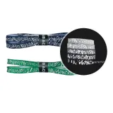 Черный градиент Пейсли 3M светоотражающие шнурки * 1 пара + градиентный зеленый Пейсли 3M светоотражающие шнурки * 1 пара