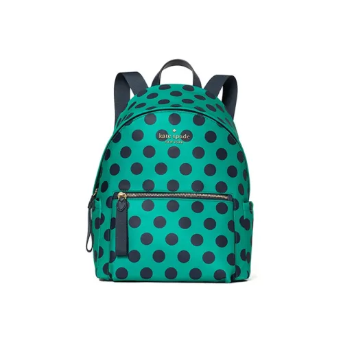 Kate Spade Ткань Рюкзак Средний Женский Синий Зеленый Черный