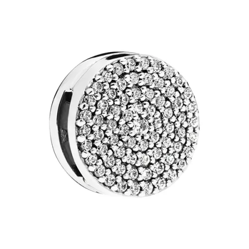 Pandora Sterling Silver 925 пробы, Синтетический кубический цирконий, Ювелирные аксессуары, Серебряный, Женские