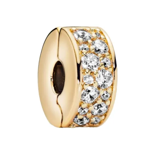 Pandora 18K Золотой Покрытый, Кубический Цирконий Ювелирные аксессуары Золотой Женские