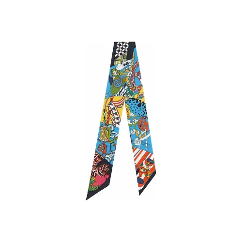 HERMES Twilly Шелковые шарфы Многоцветные Женские