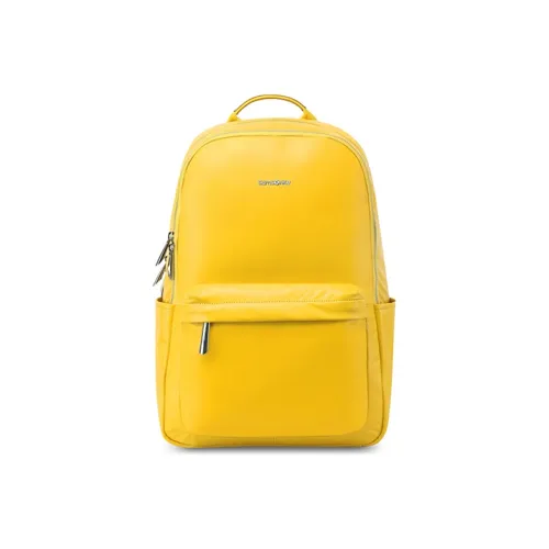 SAMSONITE Рюкзак из коровьей кожи унисекс желтый