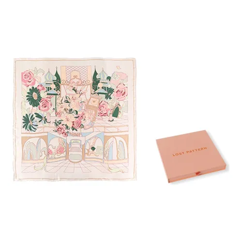 LOST PATTERN Шелковые шарфы Шампанское Женские