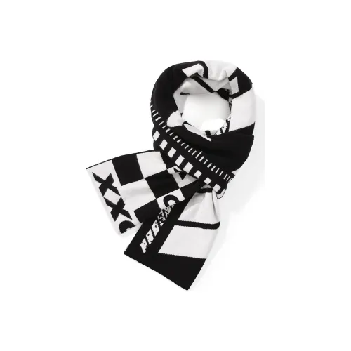 XXOFF Вязаные шарфы Унисекс Черный Белый
