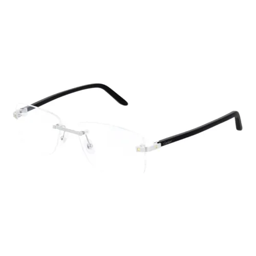 Очки Cartier с диоптриями Черный Серебряный Мужской