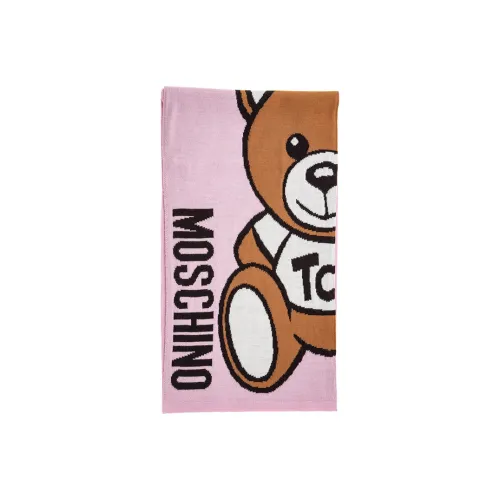 MOSCHINO Шарфы из шерсти Wool Knit Розовые Женские