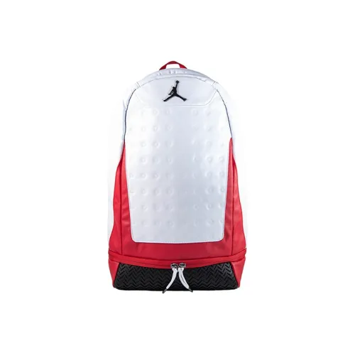 Джордан Коровья кожа Рюкзак Стандартный Унисекс Красный Белый