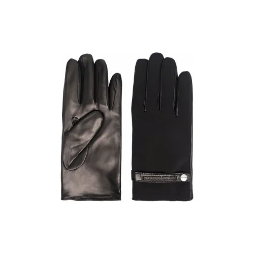 EMPORIO ARMANI Овчина Перчатки Мужские Черные