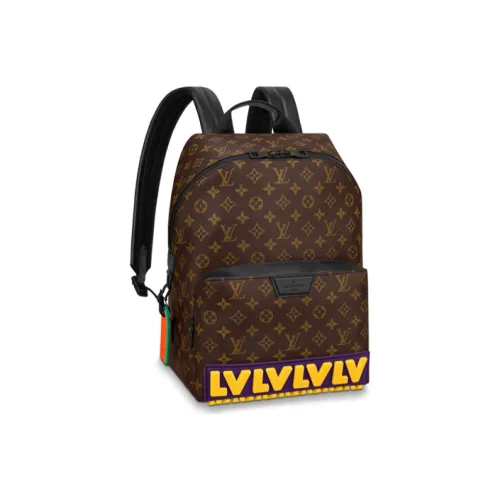 LOUIS VUITTON Discovery Холст и Кожа Рюкзак Маленький Мужской Коричневый и Многоцветный