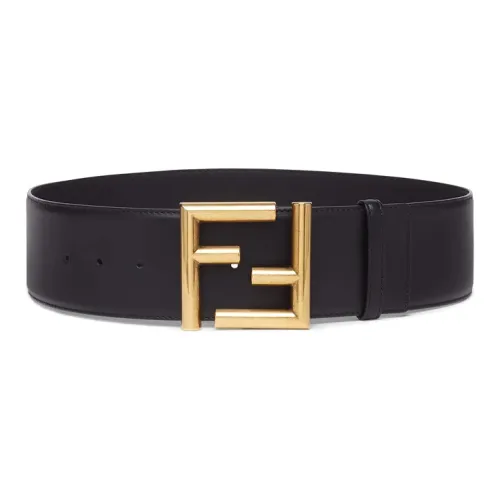 FENDI Ремни из коровьей кожи, черные, женские