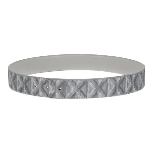 DIOR CD Diamond Ремни из коровьей кожи, серого цвета, мужские