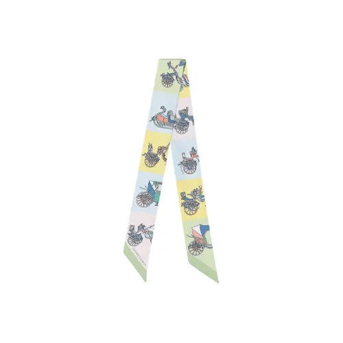 HERMES Шелковые шарфы Женские Желтые