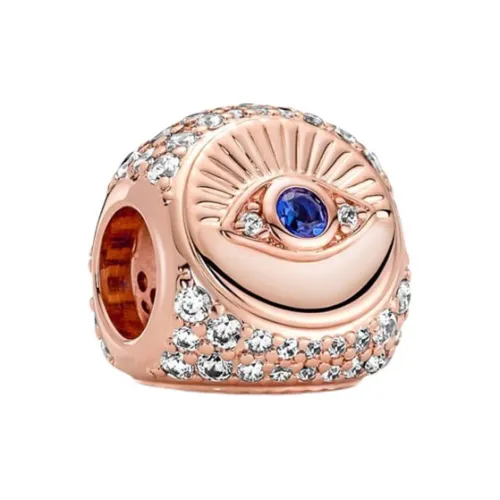 Pandora Золотой Покрытый Медный Серебряный Сплав, Кубический Цирконий, Стекло, Ювелирные аксессуары, Розово-золотой, Унисекс