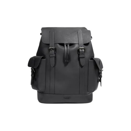 COACH Коровья кожа Дорожная сумка Рюкзак Альпинистский рюкзак Средний Мужской Слоновой серый