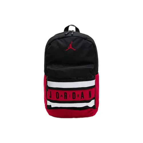 Jordan Полиэстер Баскетбольная Сумка Рюкзак Стандартный Унисекс Черный Красный