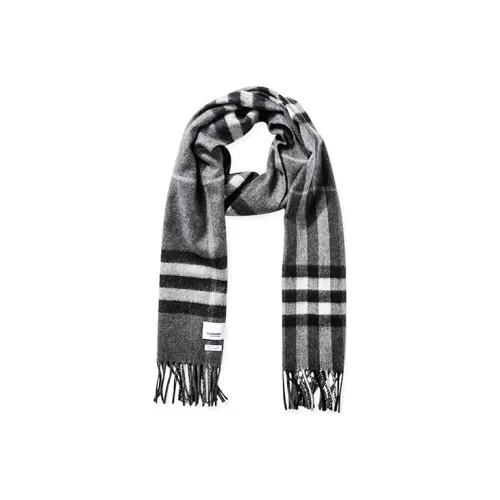 Burberry Вязаные Шарфы Унисекс Черный Серый