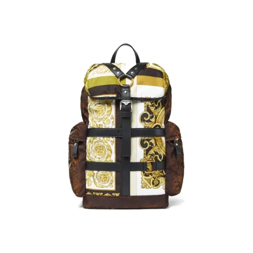 VERSACE Полиэстер Рюкзак Мужской Золотой