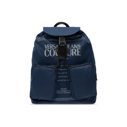 VERSACE JEANS COUTURE Полиэстер Рюкзак Большой Мужской Темно-синий