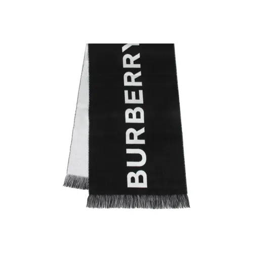 Шарфы Burberry Wool Knit Мужские Черные
